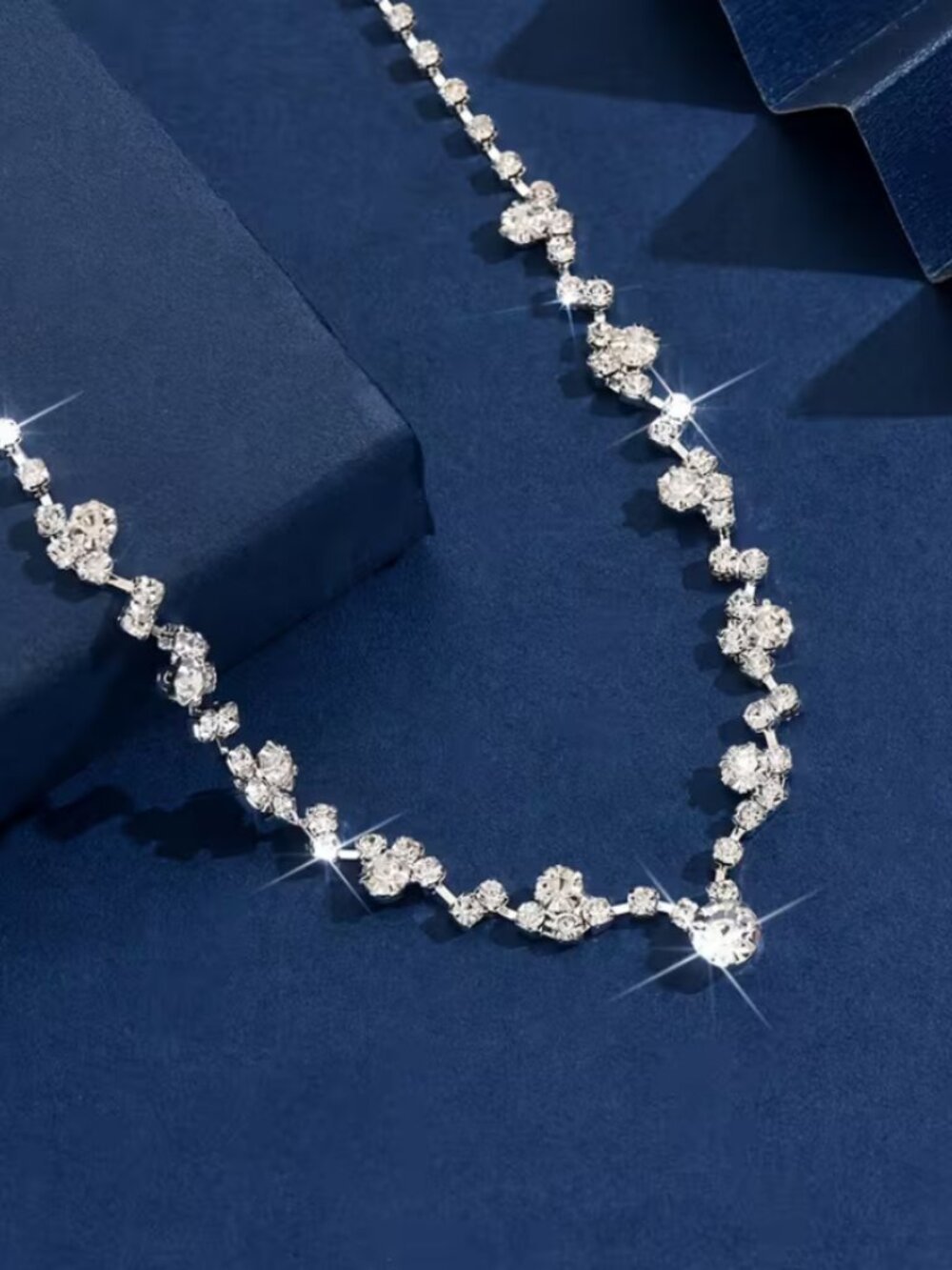 14K White Gold 18" Womens Formal 2ct Diamond Necklace Ladies 14 K Silver Jewelry